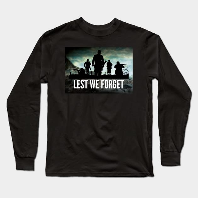 lest we forget - british army - armistice day Long Sleeve T-Shirt by OrionBlue